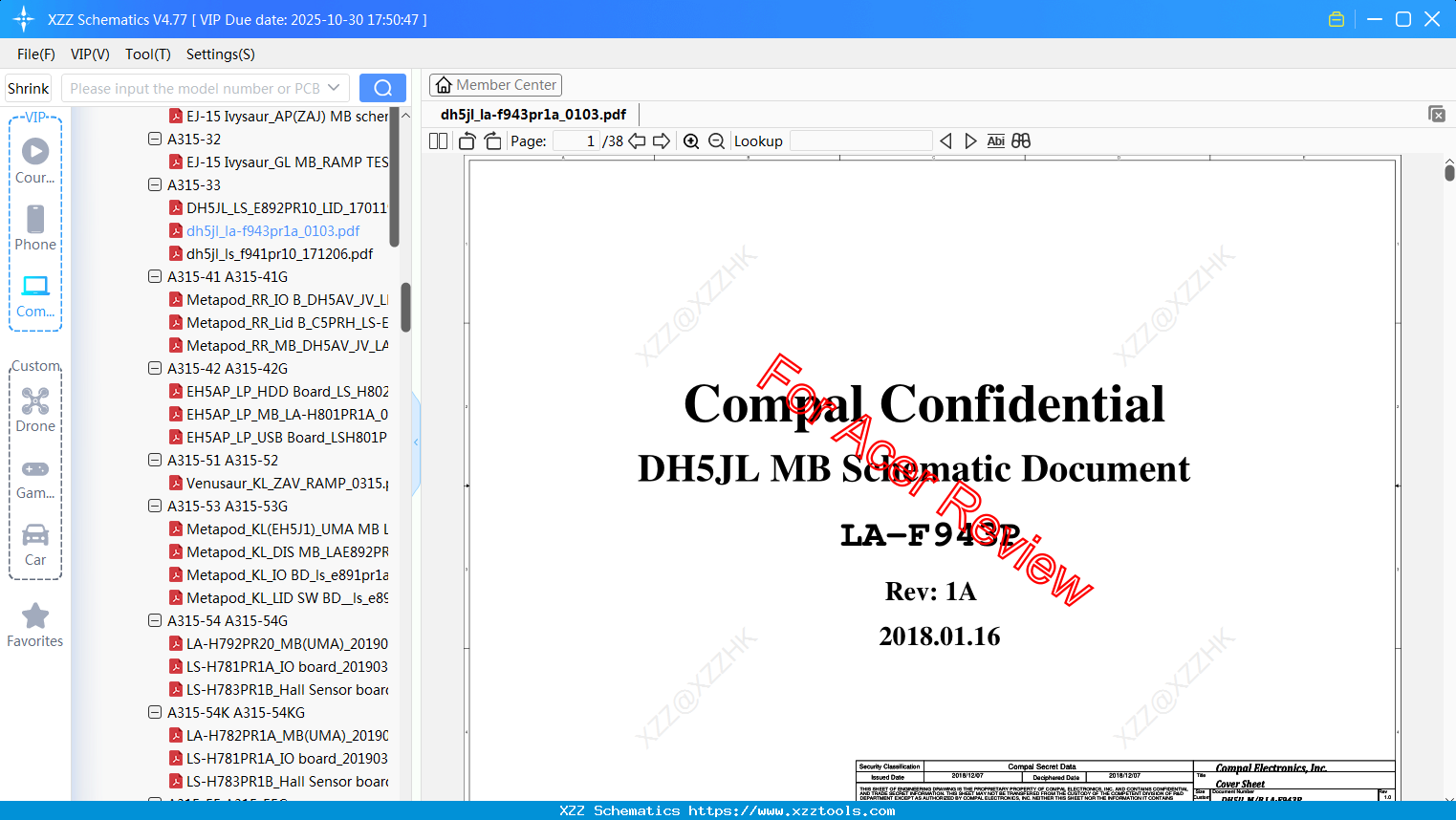 Laptop ACER Dh5jl_la-f943pr1a_0103